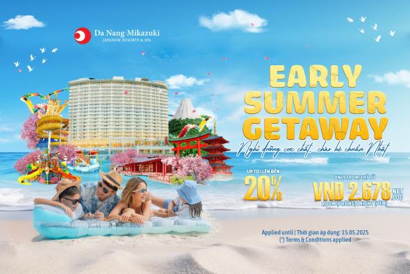 EARLY SUMMER GETAWAY: UP TO 20% OFF ON ROOM RATES