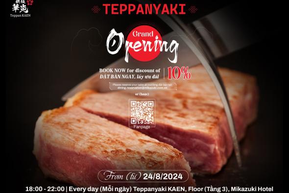 TEPPAN KAEN - Nhà Hàng Teppanyaki Đầu Tiên Bên Vịnh Đà Nẵng Đã Có Mặt!