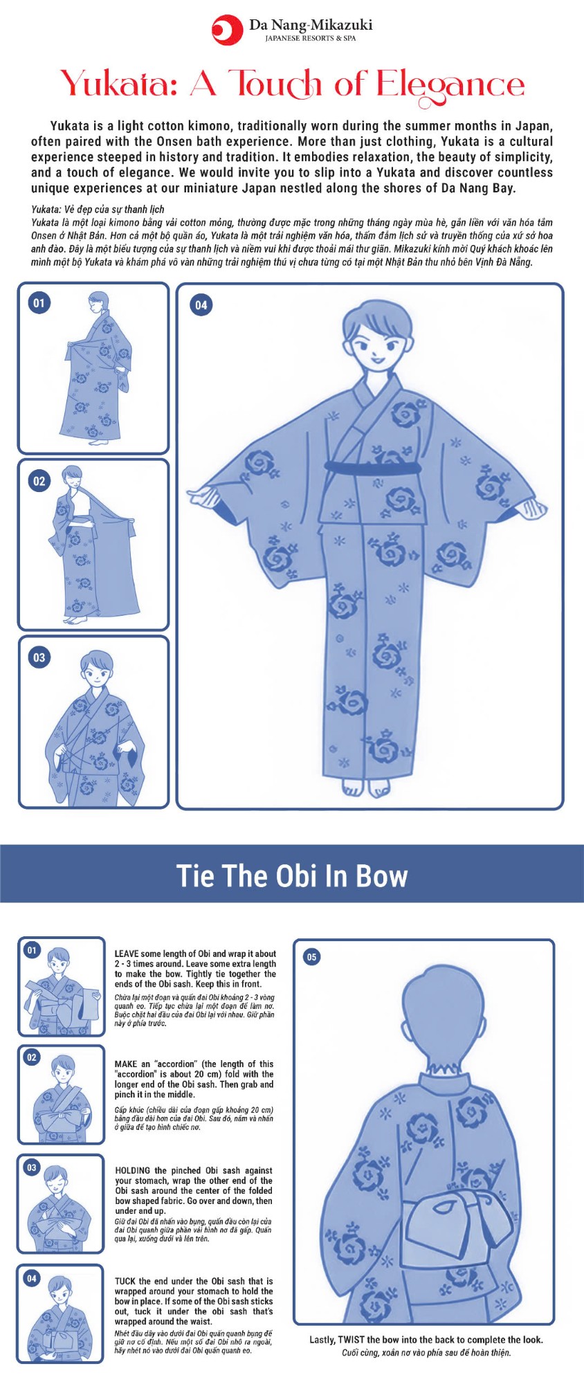 How to wear YUKATA