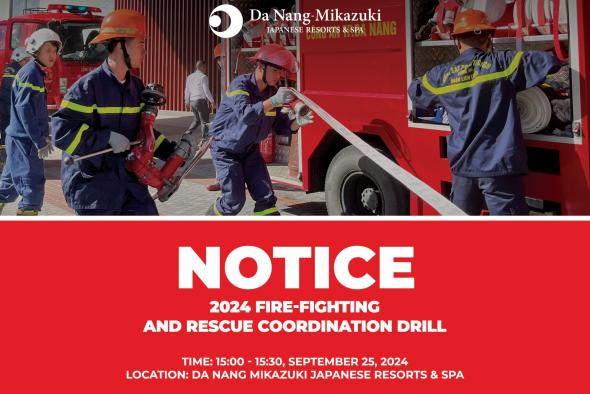 NOTICE: FIRE-FIGHTING AND RESCUE COORDINATION DRILL | SEP 25, 2024