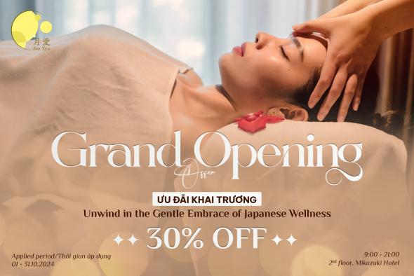 GRAND OPENING OFFER AT SIA SPA: 30% OFF ALL SERVICES